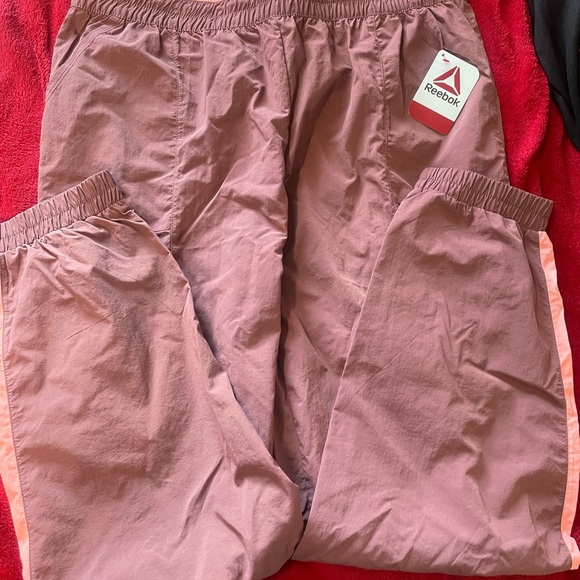 Y2K Reebok Pink and Purple Sweatpants with Sporty Contrast Panels - Picture 3 of 7